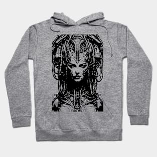 sci fi woman cyborg Hoodie